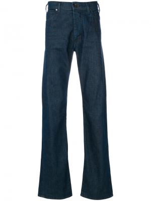 Слегка расклешенные джинсы свободного кроя Armani Jeans. Цвет: синий