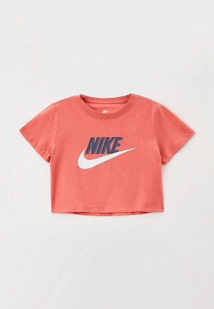 Футболка Nike. Цвет: розовый