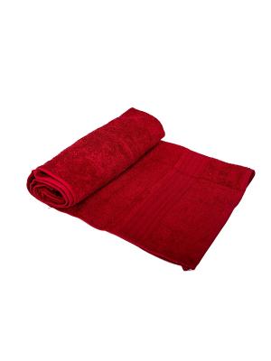 Набор полотенец махровых 3 штуки в подарочном пакете ARLONI. Цвет: бордовый