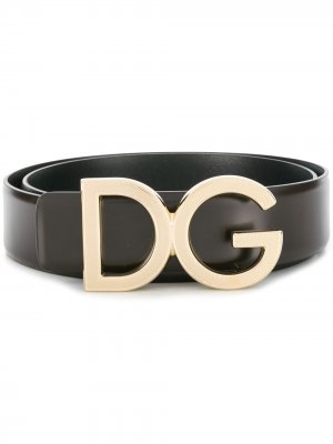 Ремень с пряжкой DG Dolce & Gabbana. Цвет: коричневый