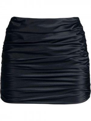 Юбка мини со сборками Michelle Mason. Цвет: черный