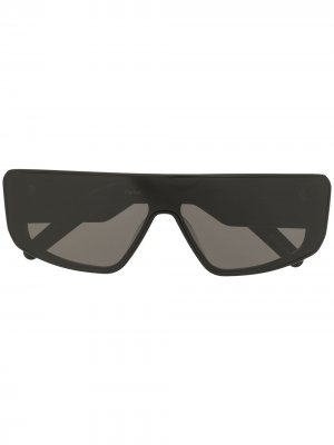 Солнцезащитные очки в массивной оправе Rick Owens. Цвет: черный