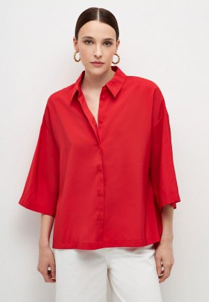 Блуза Sela. Цвет: красный