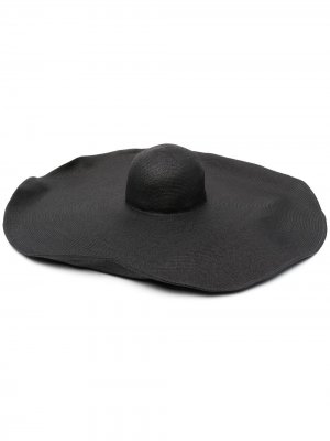 Шляпа из рафии P.A.R.O.S.H.. Цвет: черный