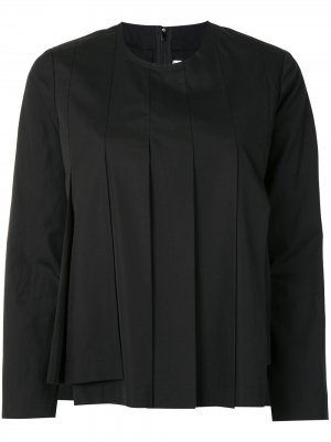 Блузка со складками Comme Des Garçons. Цвет: черный