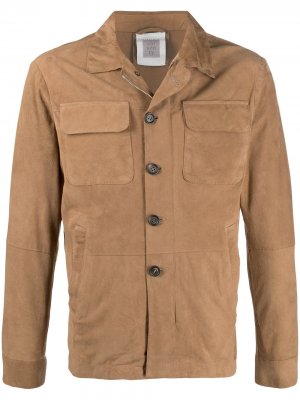 Куртка-рубашка с карманами Eleventy. Цвет: нейтральные цвета