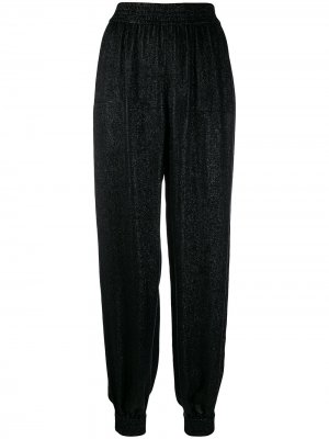 Блестящие брюки-шаровары Saint Laurent. Цвет: черный