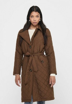 Куртка утепленная Jacqueline de Yong. Цвет: коричневый