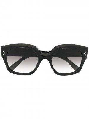 Солнцезащитные очки с градиентными линзами Celine Eyewear. Цвет: черный