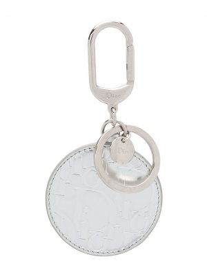 Брелок для ключей с тисненым логотипом pre-owned Christian Dior. Цвет: серый