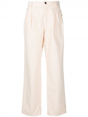 Вельветовые брюки прямого кроя Brunello Cucinelli. Цвет: нейтральные цвета