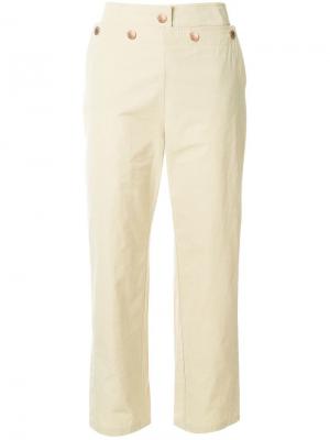 Укороченные брюки в матросском стиле See by Chloé. Цвет: нейтральные цвета