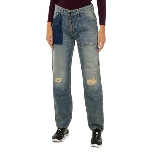 Женские джинсовые брюки с эффектом поношенности и рваности 6Y5J13-5D2YZ Armani