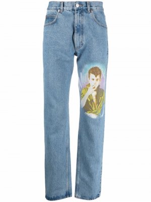 Прямые джинсы Smoking Boy Martine Rose. Цвет: синий