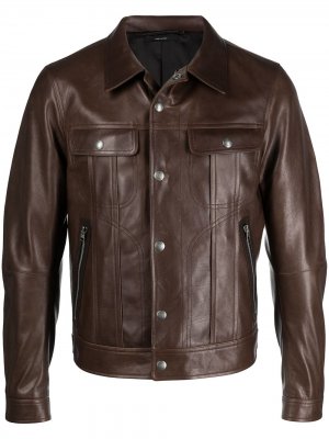 Куртка на молнии TOM FORD. Цвет: коричневый