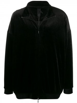 Бархатная спортивная куртка Bernhard Willhelm. Цвет: черный