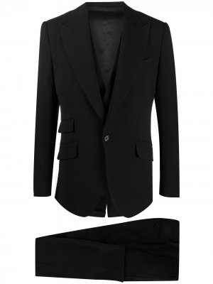 Костюм-тройка с однобортным пиджаком Dolce & Gabbana. Цвет: черный