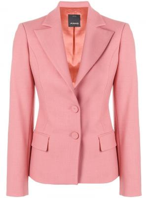 Классический пиджак Pinko. Цвет: розовый