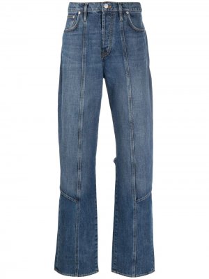 Прямые джинсы со вставками Kenzo. Цвет: синий