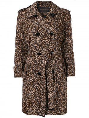 Тренч с леопардовым принтом pre-owned Louis Vuitton. Цвет: коричневый