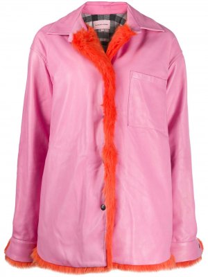 Пальто на пуговицах Natasha Zinko. Цвет: розовый