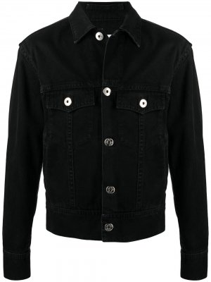 Джинсовая куртка с нашивкой-логотипом LANVIN. Цвет: черный