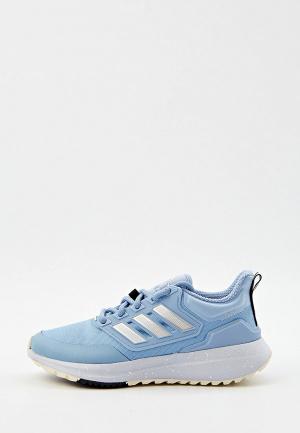 Кроссовки adidas. Цвет: голубой