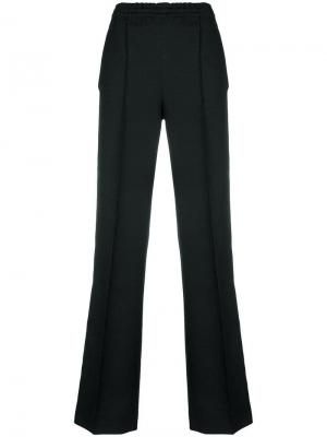 Широкие спортивные брюки Prada. Цвет: черный
