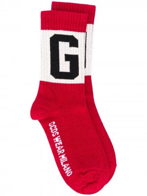 Носки с логотипом Gcds. Цвет: красный
