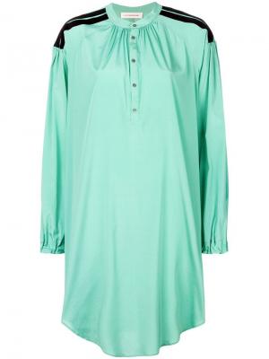 Рубашка свободного кроя с воротником-мандарин A.F.Vandevorst. Цвет: зеленый