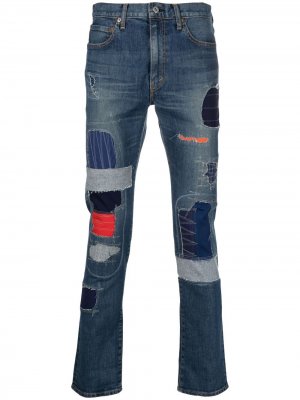 Узкие джинсы низкой посадки Junya Watanabe MAN. Цвет: синий