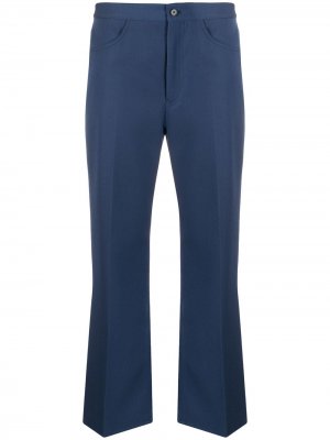Укороченные брюки с завышенной талией Jil Sander. Цвет: синий