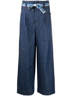 Расклешенные джинсы с завышенной талией Incotex. Цвет: синий