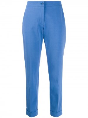 Укороченные брюки строгого кроя Etro. Цвет: синий
