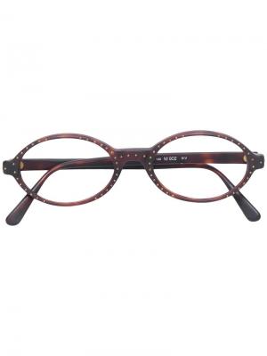 Овальные очки Missoni Pre-Owned. Цвет: коричневый