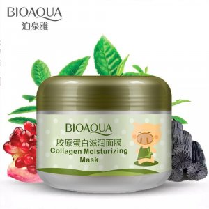 Mask Косметическая очищающая пузырьковая маска 100 г с газированной пузырьковой глиной Bioaqua