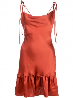 Платье-комбинация Juliet Cynthia Rowley. Цвет: красный
