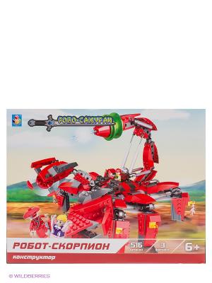 Конструктор Робосамураи - Робот-скорпион (516 деталей) 1Toy. Цвет: красный, серый