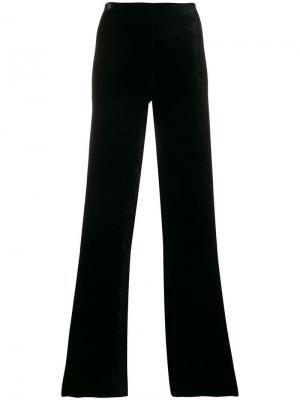 Расклешенные брюки на завышенной талии Romeo Gigli Pre-Owned. Цвет: черный
