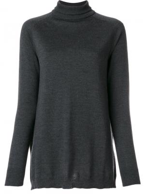 Приталенный свитер-водолазка  IM Isola Marras I'M. Цвет: серый