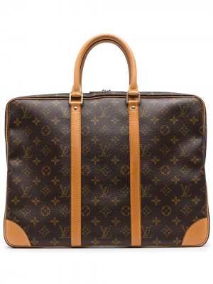 Дорожная сумка Porte Documents Voyage 1997-го года Louis Vuitton. Цвет: коричневый