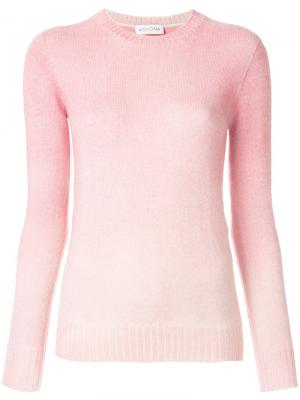 Приталенный свитер с тонально-градиентным эффектом Agnona. Цвет: розовый