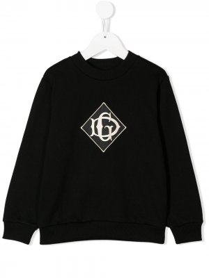 Толстовка с нашивкой-логотипом Dolce & Gabbana Kids. Цвет: черный