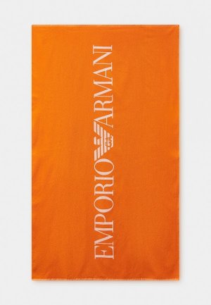 Полотенце Emporio Armani. Цвет: оранжевый