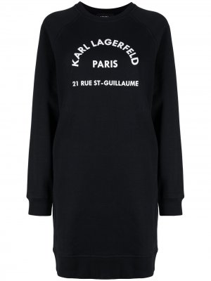 Платье-свитер Rue St Guillaume Karl Lagerfeld. Цвет: черный