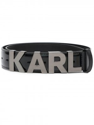 Ремень с логотипом Karl Lagerfeld. Цвет: черный