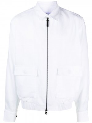 Куртка-рубашка с карманами Brioni. Цвет: белый
