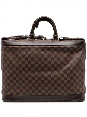 Дорожная сумка Damier Ebène Grimaud 2001-го года Louis Vuitton. Цвет: коричневый
