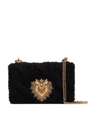 Маленькая сумка на плечо Devotion Dolce & Gabbana. Цвет: черный