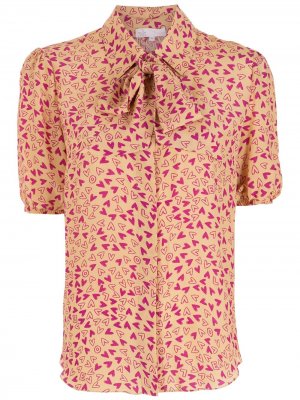 Рубашка с принтом Nk. Цвет: розовый